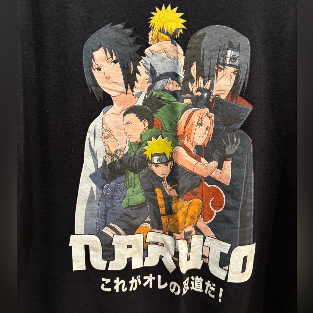 Naruto Shippuden T-Shirt Anime Size XL 100% Cotton - Picture 3 of 8